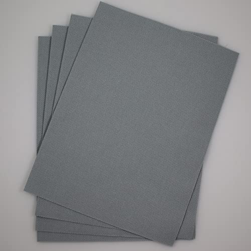 Image of KCS 4 /6 pc of 12 inch x 18 inch 30cmx45cm 16CT Counted Cotton Aida Cloth Cross Stitch Fabric (Sea Foam, 4 pc)