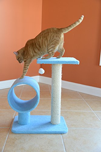 Árbol para gatos modelo B2501 azul cielo miniatura 3