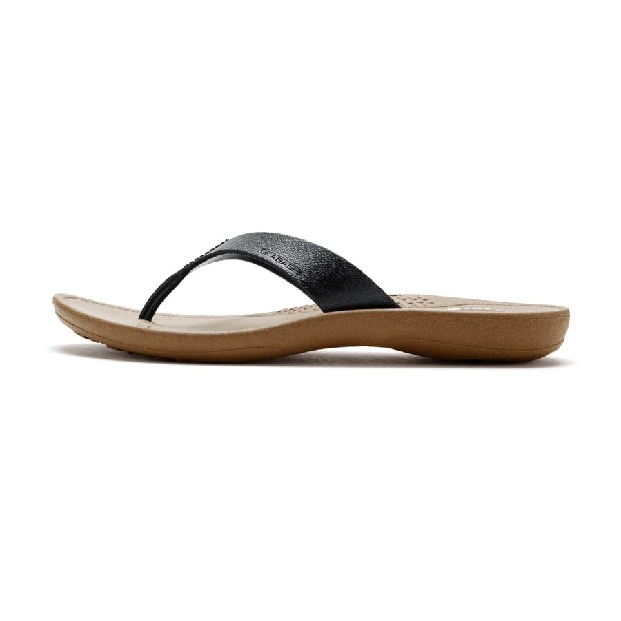 Image of OKABASHI Women's Breeze Flip Flop | Contoured Footbed w /Arch Support for All-Day Comfort | Slip-Resistant & Waterproof | Sustainably Made in The USA