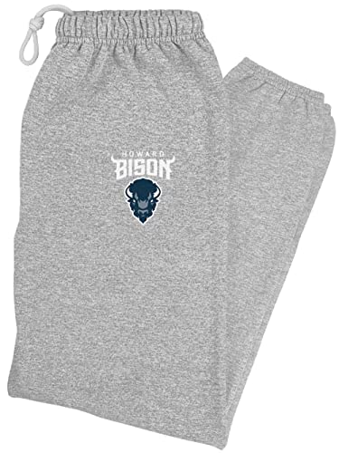 Howard University Primary Logo Mens Jogger Sweatpants, Athletic Heather, XL