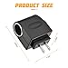 Universal AC to DC Car Cigarette Lighter Socket Adapter Converter, DC 12V 500mA Vehicle Power Inverters, Power Supply Transformer Wall Plug for Car Electronics