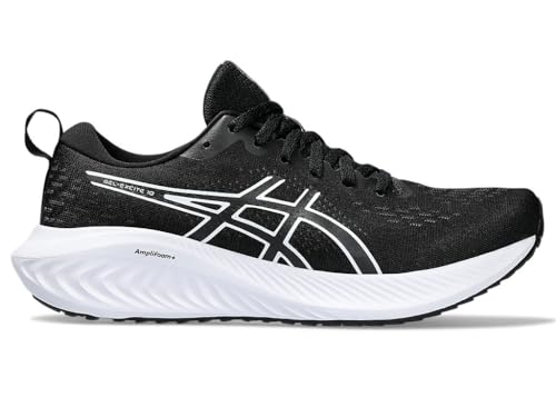 ASICS Women's Gel-Excite 10 Running Shoes, 8, Black/White