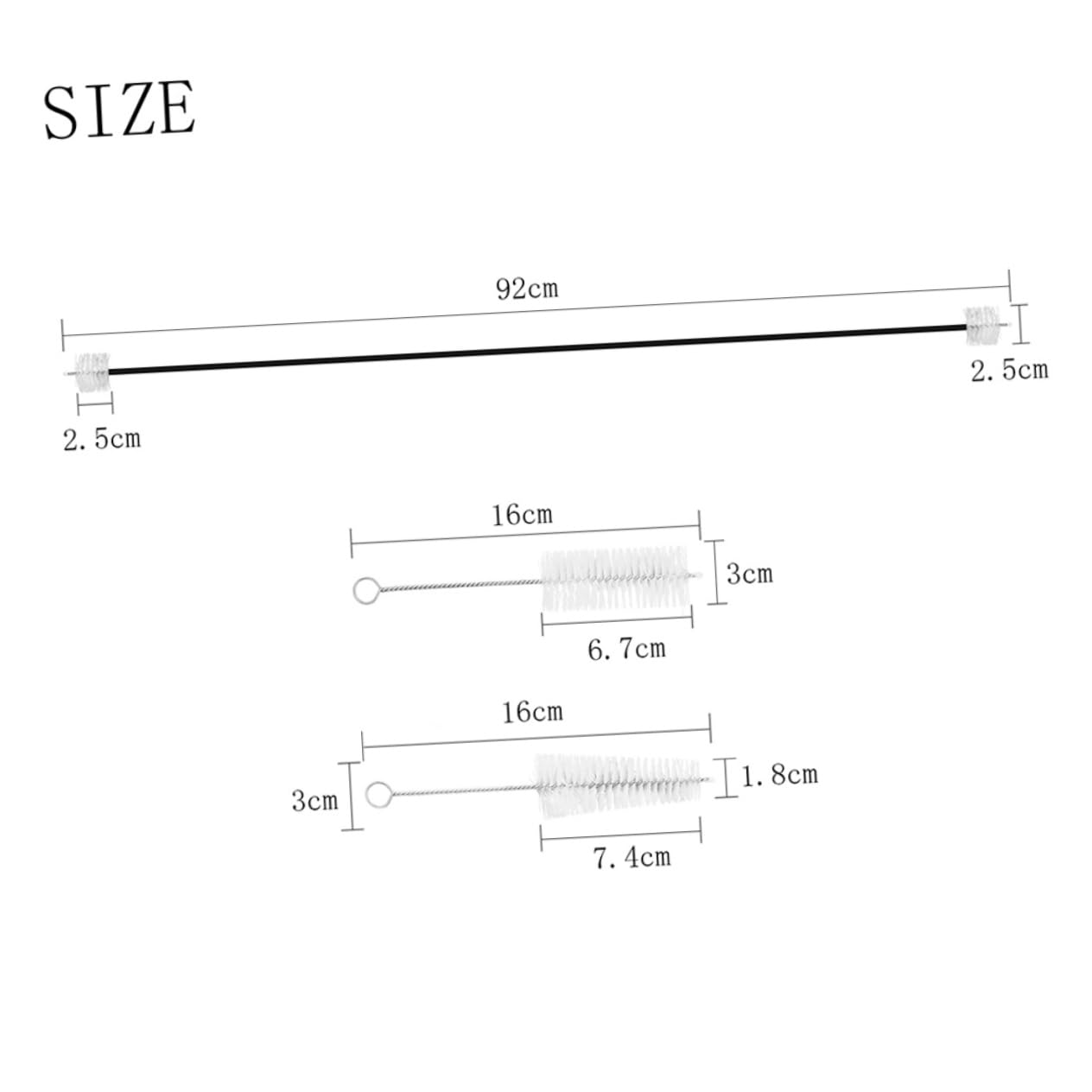 ERINGOGO Ergonomic Trumpet Cleaning Kit Complete 3-piece Set Brush Valve Brush User-friendly Design