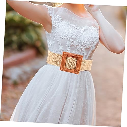 2Pcs Women Adjustable Woven Waist Belts Versatile Fashionable Belts for Dresses and Pants Rustic Style for Ladies4