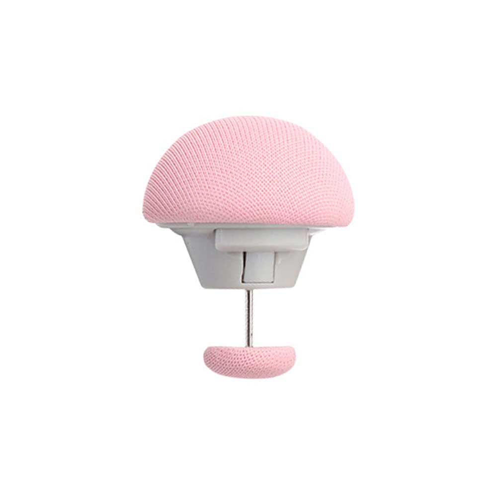 Quilt Fixing Clips, 8Pcs Duvet Cover Clips, Pink/Blue/Grey Mushroom Round Fixing Clips with Buttons, Bedroom Duvet Fixing Holder Quilt Cover Pins