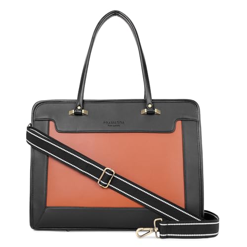 Image of Pramadda Pure Luxury Regina Work Tote bag for women office use | Laptop Shoulder Handbag | Stylish College bags for girls | Large Size Spacious Tote Bag.