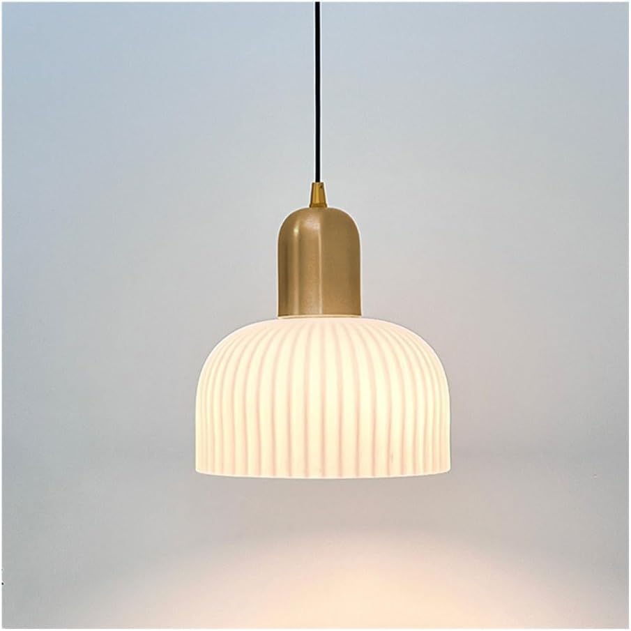 Suspension Japonaise Rétro E26 en Verre pour Sublimer l'Ambiance de Votre Salle à Manger