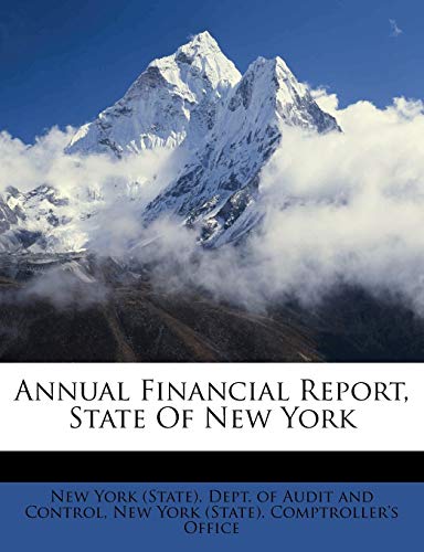 Annual Financial Report, State Of New York