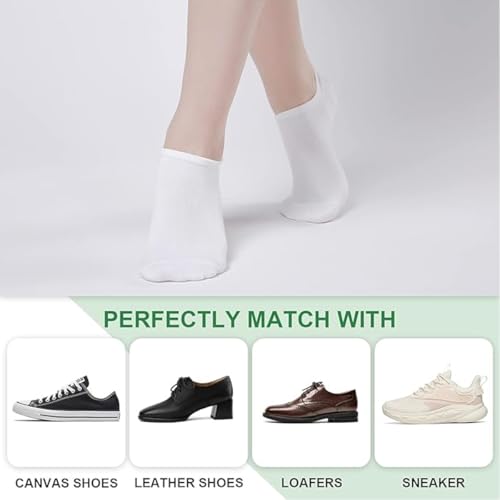 Image of 4 Pairs /6 Packs Ankle Socks Women Mens No Show Thin Athletic Running Low Cut Short Sock Anti-slip