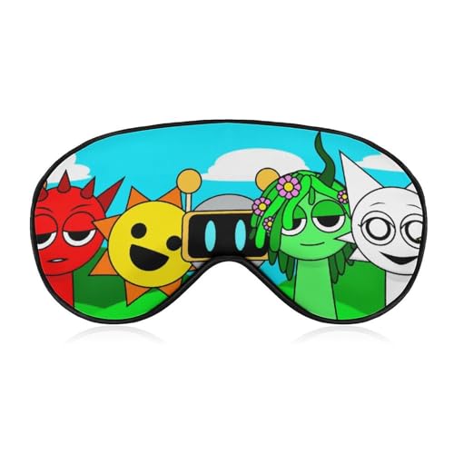 スプランキー Sprunki アイマスク 通気性があり快適 肌に優しい 睡眠シェーディング 昼寝 旅行 メンズ レディース 子供用 調節可能
