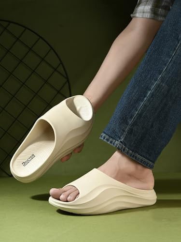 Image of DOCTOR HEALTH SUPER SOFT Men's Double Buckle Slide Sandals | Lightweight Cushioned EVA Slippers | Anti-Slip Comfortable Open Toe Casual Slides for Indoor Outdoor Everyday Wear