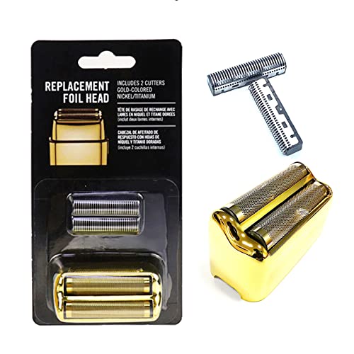 Shaver Replacement Foil Head for BabylissPRO FX01/02 Shaver Professional Replacement Foil and Cutter Bar Assembly Super Close Gold Foil