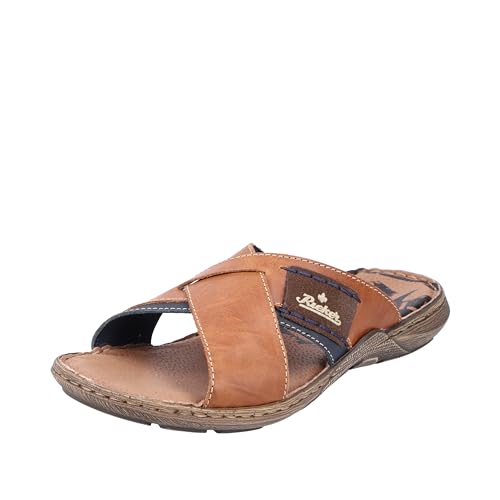 Rieker 22099, Mules Homme, Marron (Tabak/Sea/Zimt), 41...