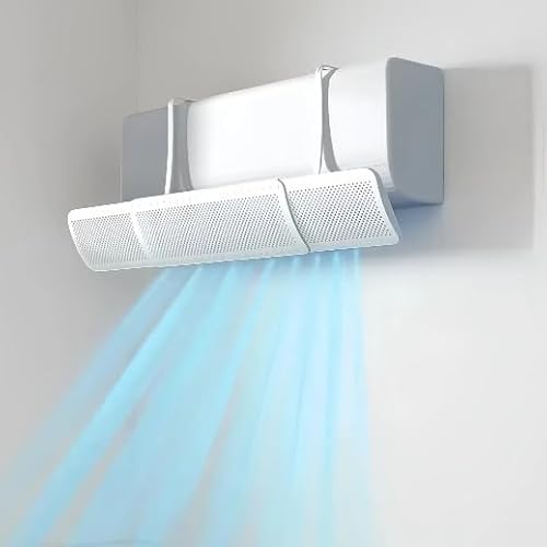 エアコン風よけカバー 伸縮自在 風避けカバー 壁掛け式 穴あけ不要 冷暖房 風向調整 直風防止 省エネ対策 簡単取り付け エアコンルーバー