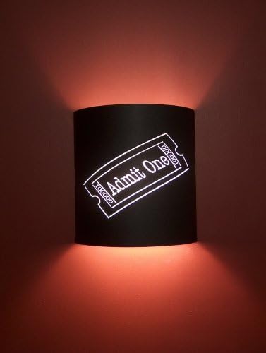 Admit One Movie Ticket Theater Sconce