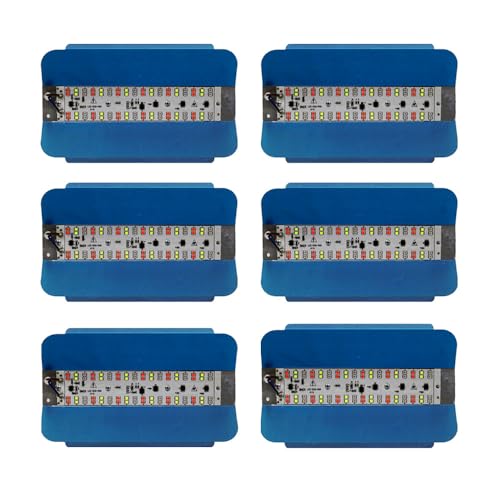 Image of MLD Multicolor 30W Automatic Colour Changing Light (Red, Green, Blue) waterproof LED Tungstun Loding RGB Flood Lights | Pack of 6