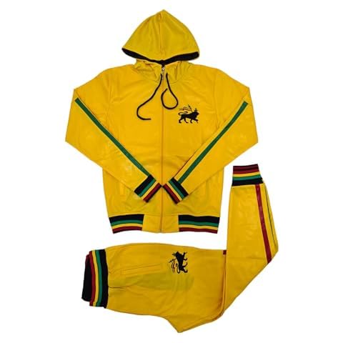 Time Is Money Rasta Lion Shiny Tracksuit Cover