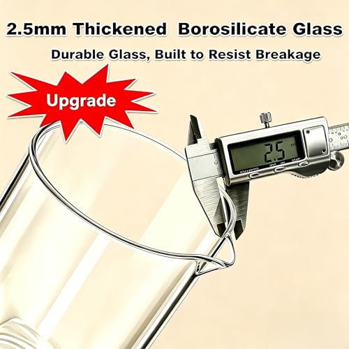 Image of QUQIYSO French Press Coffee Maker 34oz, Thickened Glass Coffee French Press | Stainless Steel Coffee Press, 4 Filter Easy to Clean, Cold Brew Coffee Maker, Suitable for Kitchen Party Gifts(Silver)