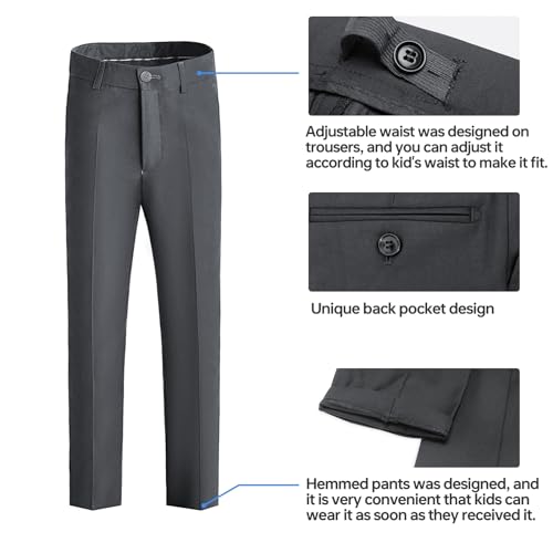 Image of Happy Dolphin Boys Suit Set with Adjustable Waist | Available in 3 Fits: Slim, Regular, Husky