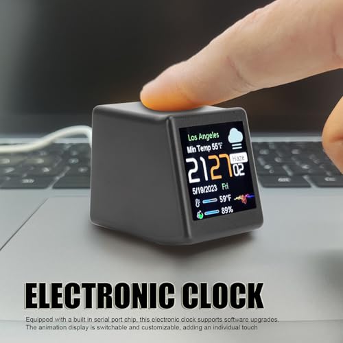Reloj eléctrica con cable tipo c de plástico y pantalla para el hogar 6