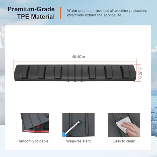 Image of powoq Rear Roof Protector Compatible with 2020-2026 Jeep Gladiator JT Truck Cab Roof Protector Replacement for 2020-2026 Jeep Gladiator Accessories