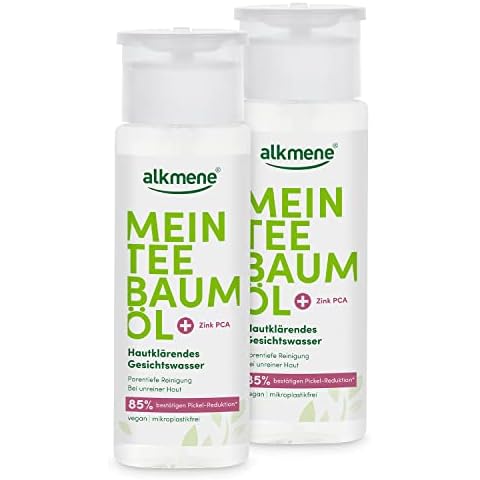 alkmene Mein Teebaumöl Gesichtswasser 2x 150 ml Pickel Reduktion 85% bestätigt Cover