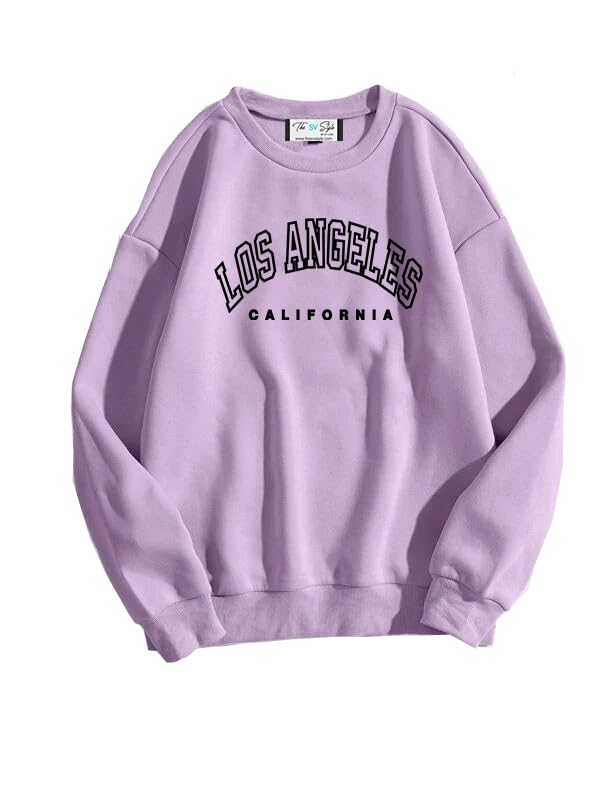 Image of The SV Style Los Angeles California Printed Oversized Baggy Sweatshirt
