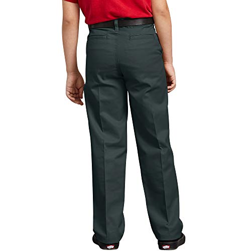 Image of Dickies Boy's Flexwaist Flat Front Straight Leg School Uniform Pants - Adjustable Uniform Trousers for Schoolwear