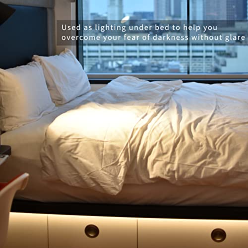 Image of Kanemc COB LED Strip Light Natural White 16.4ft, 5V Motion Sensor Led Rope Lights 4000K, USB Powered, High CRI, Flexible, Dimmable Lighting for Bedroom, Wine Shelf, Kitchen Cabinet, Home DIY