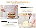 Kootek Aluminium Cake Turntable, 12 Inch Rotating Cake Stand, 35 pcs Cake Decorating Kit Supplies with 24 Numbered Icing Piping Tips, 2 Frosting Spatula, Pastry Bags and Other Baking Tools