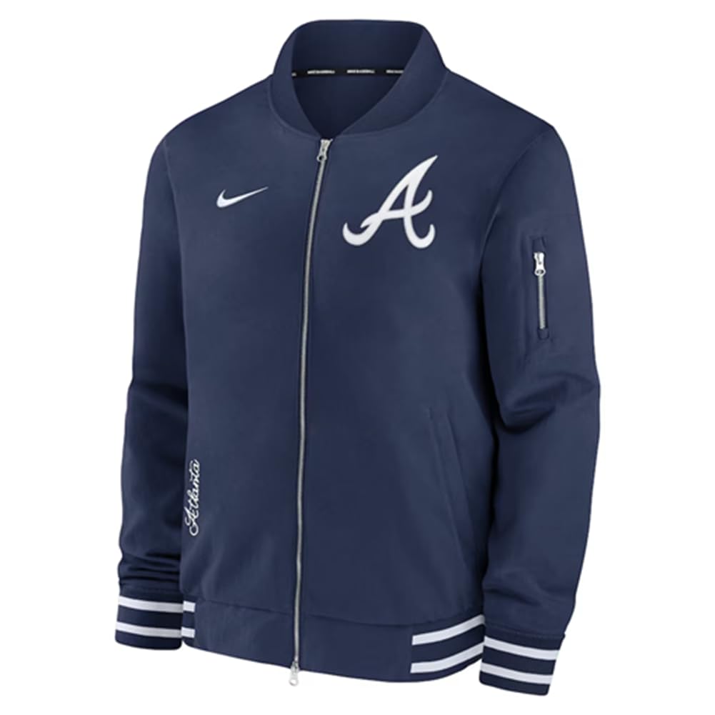 Nike Men's MLB Authentic Collection Full-Zip Bomber Jacket