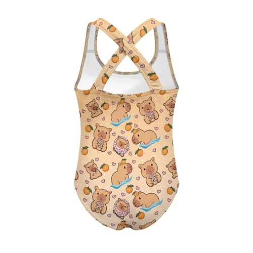 Image of Girls One-Piece Swimsuit for Swimming Lessons Beach Volleyball Pool Party Outdoor Training Quick Dry