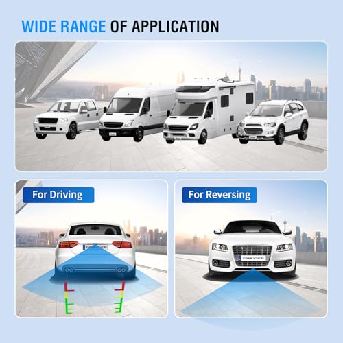 PARKVISION HD Rückfahrkamera 140° für Wohnmobile | Metallgehäuse mit Neigungseinstellung |...