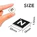 450pcs Black & White A-Z Capital Letter Tiles Cardstock Scrabble Tiles for Craft Projects Shadow Box Scrabble Game Making Alphabet Coasters and Scrabble Crossword Game