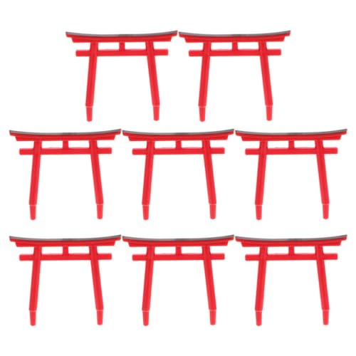 SUPVOX 8 Pièces Porte Torii Shinto Japonaise Ornement Torii D'aquarium Miniature Jardin Zen Japon Porte Pont Ornement De Paysage pour La Décoration D'aquarium