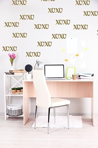 Hugs and Kisses Wall Decal, XOXO Wall Decor, Valentines Day Decor, Wedding Decorations, Wedding Decals, Dorm Decor, Nursery Wall Decal