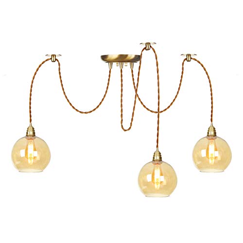 Lampe araignée de plafond réglable pour corriger un manque de lumière dans les grands salons