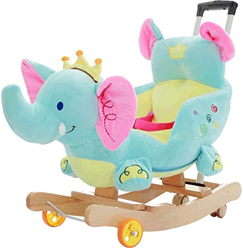 ZHANGYUEFEIFZ Schaukelpferd Plüsch Schaukeltier Pferd Rocking Horse Kinderstuhl Baby Trojan Spielzeug Geschenk…