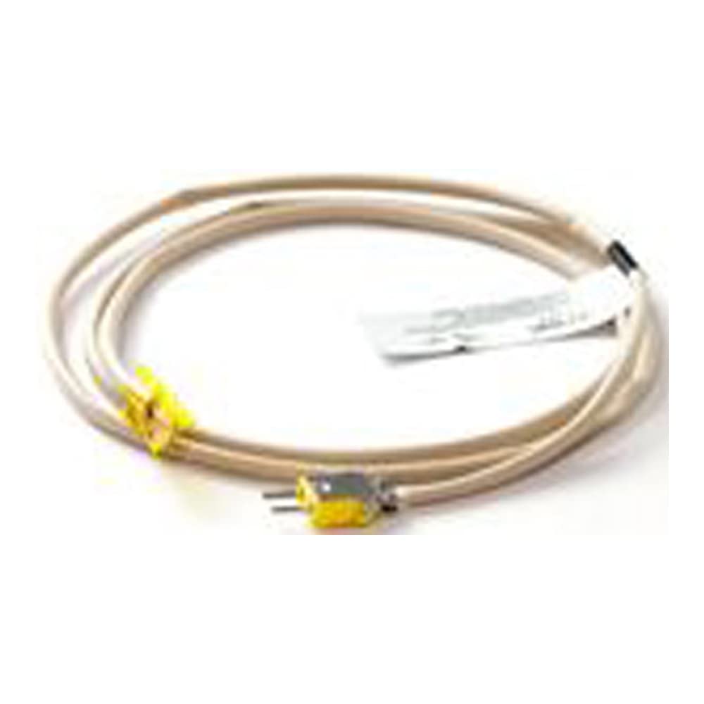 BriskHeat TAKN10-DA Type-K Thermocouple With Mini Connector For Indoor Use, Fiberglass Sleeving, 24 AWG Fiberglass Insulated Wire, Length: 10-Feet