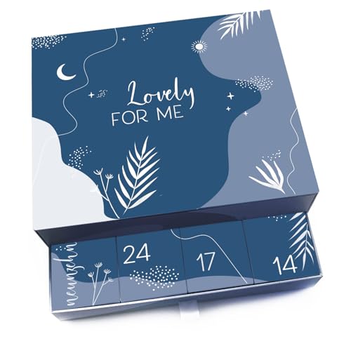 melovely Calendario de Adviento con joyas para mujer, plata de ley 2023-925, chapado en oro, oro rosa, edición limitada, Plata de