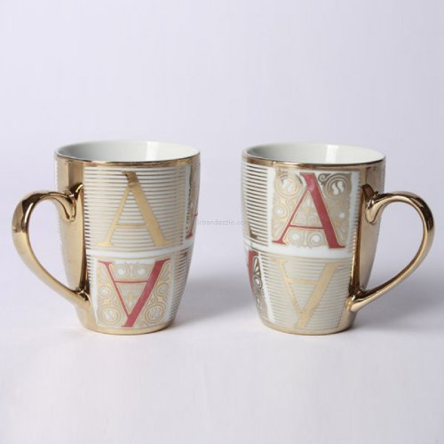 Buy Devnow Porcelain AClass Moments 2pc Mug Set 360ml, Set of 2 Online