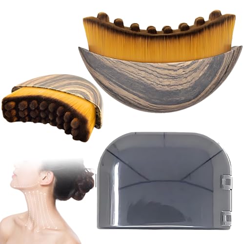 Lymphatic Contour Face Brush, Lymphatic Drainage Brush for Face and Body, Chin & Jawline Sculpting, Ergonomically Designed, Skin-Fitting Facial Massage Tool