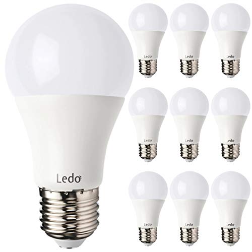 Kit 10 Lâmpada Bulbo LED 15W E27 6500K Branco Frio Ledo