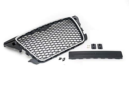 Calandre grille nid abeille noir chrome haut de gamme pour A3 RS3 8P