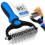 Right Things Dog Rake Brush for Shedding – Undercoat...