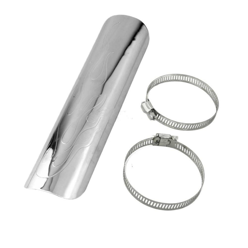 Paracalore Scarico per H&Arley Universale Moto Tubo di Scarico Curvo Scudo Termico Marmitta Protezione Protezione