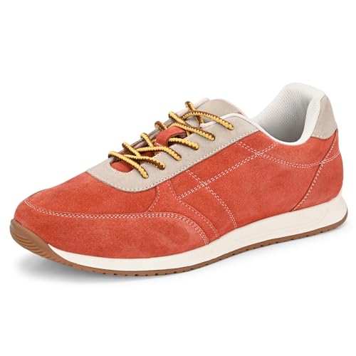 Image of Blue Leather by Centrino Genuine Leather Men's Sneakers | Leather Made Cushioned Insole Comfortable Shoes | Trendy & Stylish Modern Sneakers | Durable TPR Sole (4089)