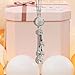 Bling Car Accessories for Women and Man,Cute Decor Women,Lucky Crystal Sun Catcher Ornament,Rear View Mirror Ball Charm (30 mm Clear) (White)
