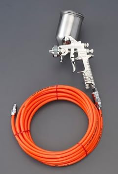 Esco EA121AB-24 13.5 fl oz 400 ml Spray Gun Top Cup / 32.8 ft 10 m Hose Included