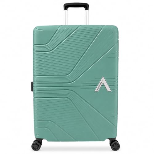 Image of Aristocrat Phantom Set of 3 (Cabin+Medium+Large) Trolley Bag, 55+66+76Cm | Combination Lock | 8 Wheels | 3 Years International Warranty (Pista Green)